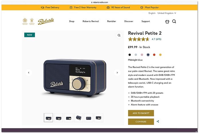 Roberts Revival Petite 2 Roberts Revival Petite 2