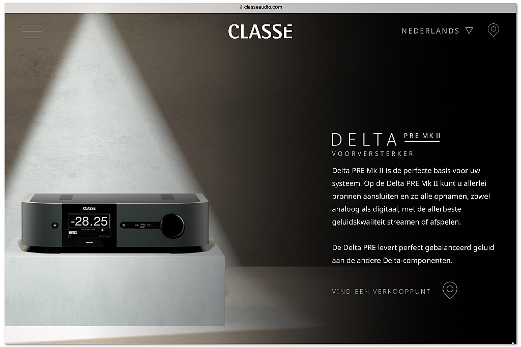 Classé Delta Pre MK II preamplifier Classé Delta Pre MK II preamplifier