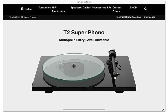 De Pro-Ject T2 De Pro-Ject T2