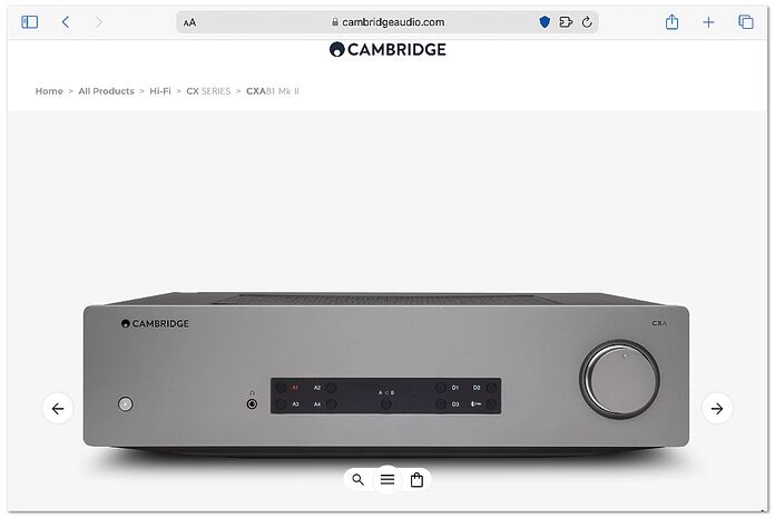 Cambridge Audio CXA81 Mk II Cambridge Audio CXA81 Mk II