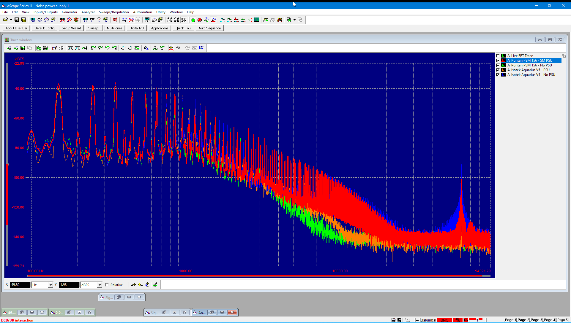 Puritan PSM 156 - Noisy PSU test - Bleeding
