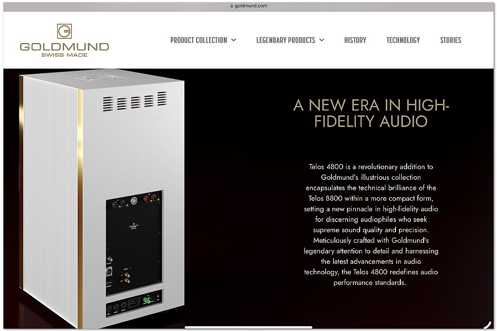 Goldmund Telos 4800 monoblok Goldmund Telos 4800 monoblok