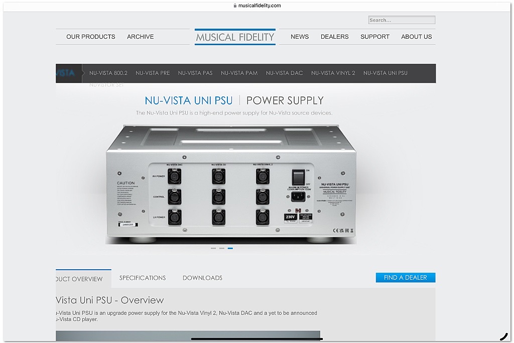 Musical Fidelity Nu-Vista Uni: High-End Triple Power Supply Musical Fidelity Nu-Vista Uni: High-End Triple Power Supply