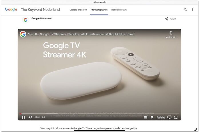 Google TV Streamer Google TV Streamer