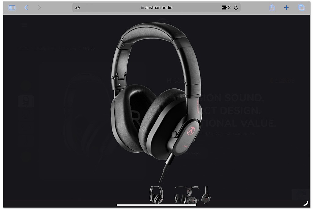 Austrian Audio H-X20 hoofdtelefoon Austrian Audio H-X20 hoofdtelefoon