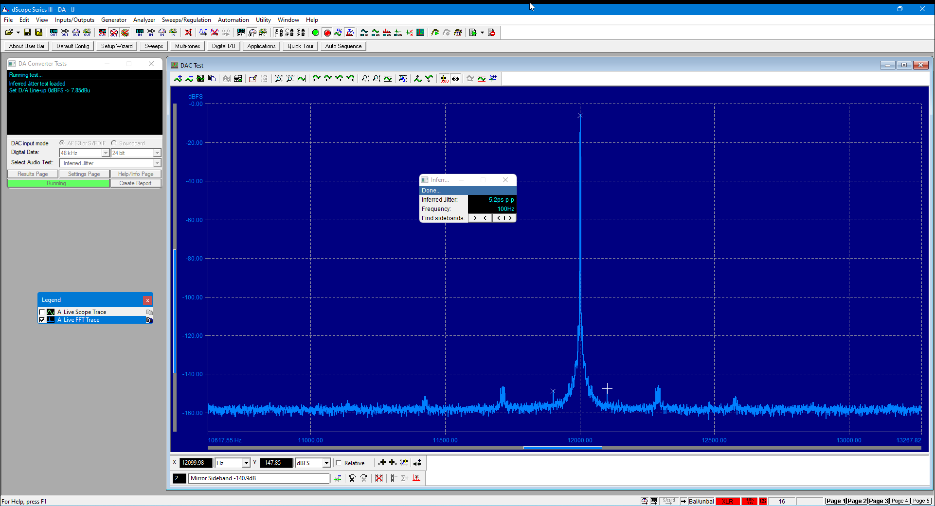Eversolo A10 - Inferred jitter - scale