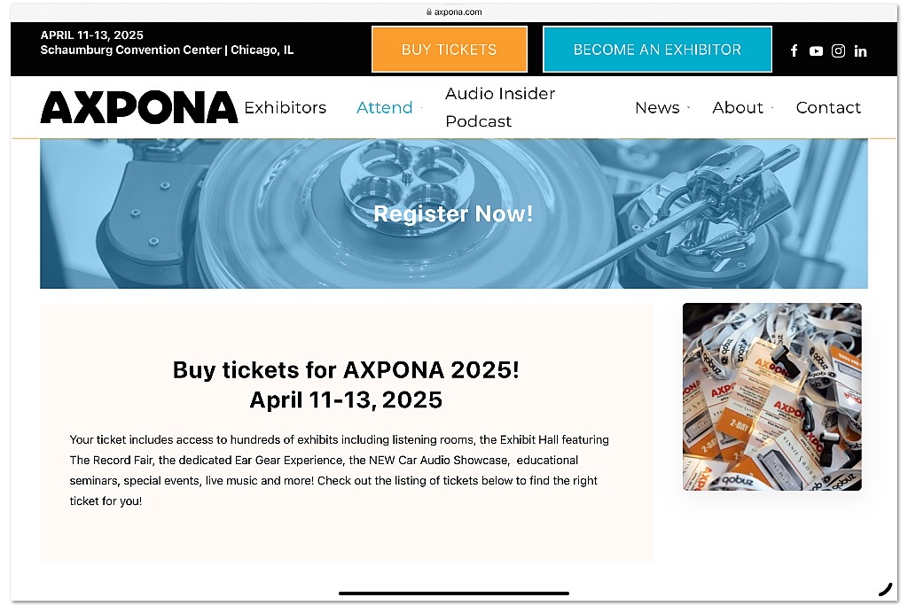 AXPONA 2025 This Spring AXPONA 2025 This Spring
