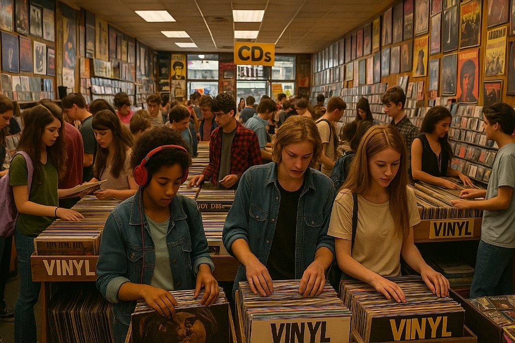 ‘Kwart jongeren koopt vinyl en cd’s’ ‘Kwart jongeren koopt vinyl en cd’s’