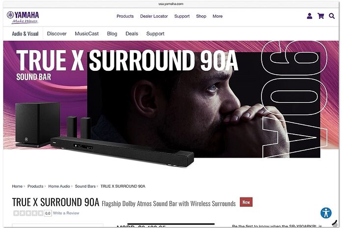 Yamaha True X Surround 90A Yamaha True X Surround 90A