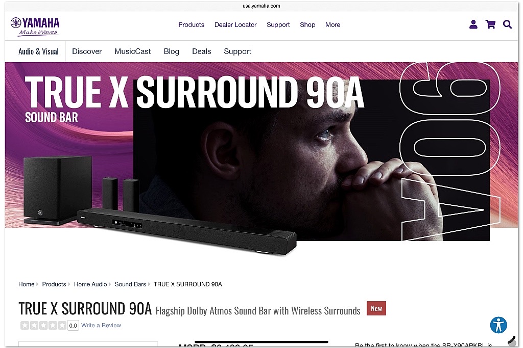 Yamaha True X Surround 90A Yamaha True X Surround 90A