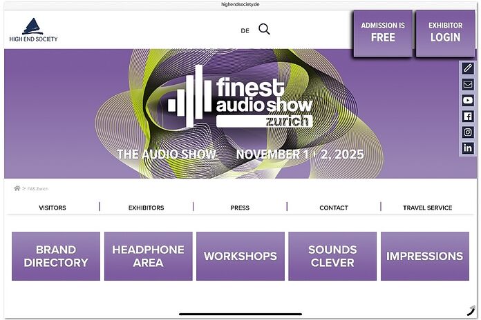 Finest Audio Show Zurich 2025 Finest Audio Show Zurich 2025