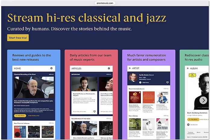 Presto Music Streaming Presto Music Streaming