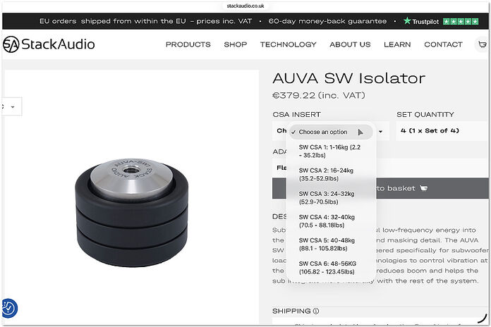 Stack Audio Auva SW Stack Audio Auva SW