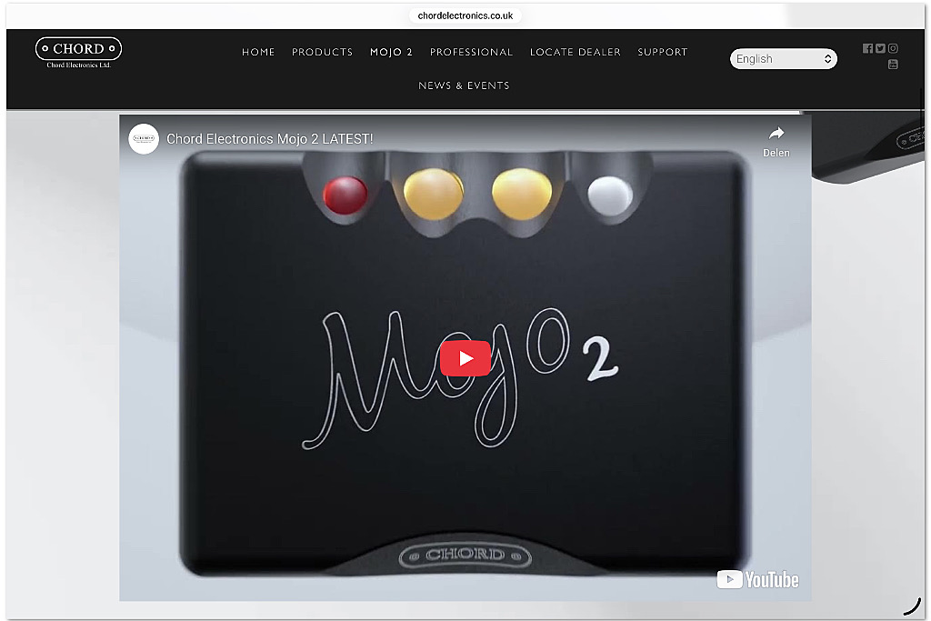 Chord Mojo 2 with new connections Chord Mojo 2 with new connections