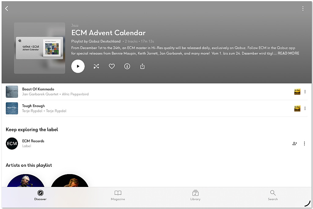Qobuz ECM Advent Calendar Qobuz ECM Advent Calendar
