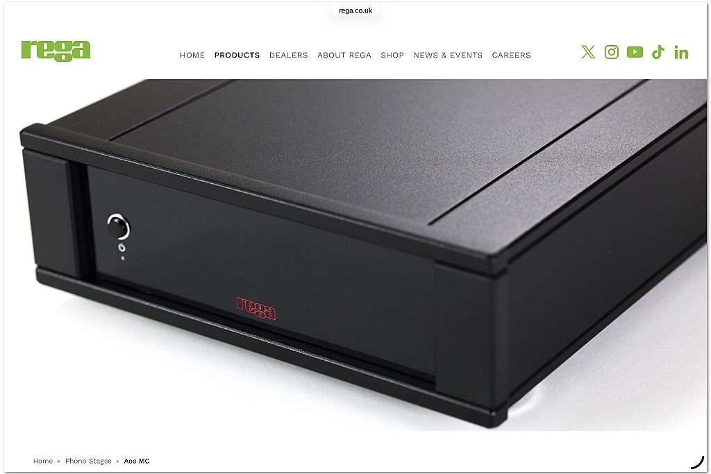 Rega AOS MC phono-voorversterker Rega AOS MC phono-voorversterker
