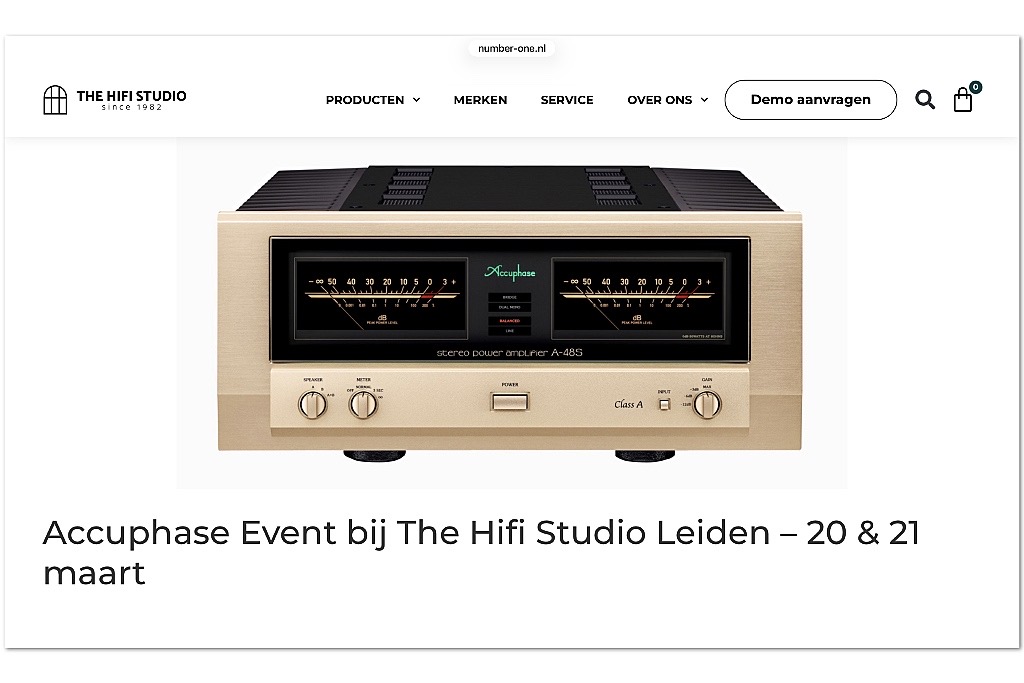 Beleef Accuphase bij The Hifi Studio Beleef Accuphase bij The Hifi Studio