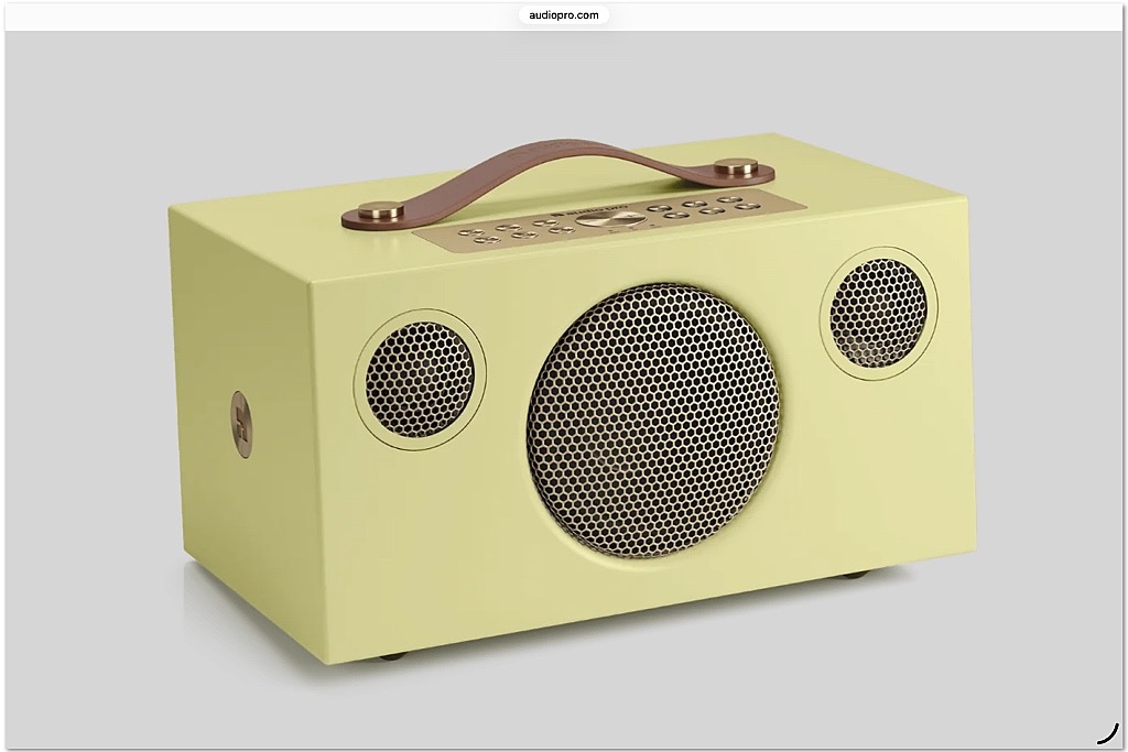 Audio Pro C5 MkII Classic in yellow Audio Pro C5 MkII Classic in yellow