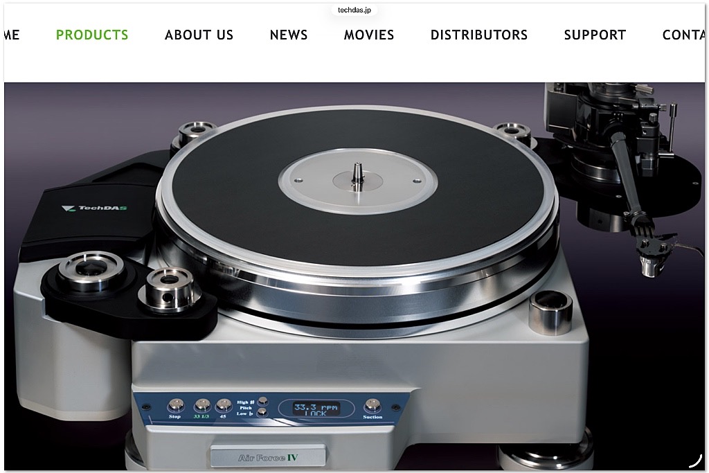 TechDAS Air Force IV luchtige platenspeler TechDAS Air Force IV luchtige platenspeler