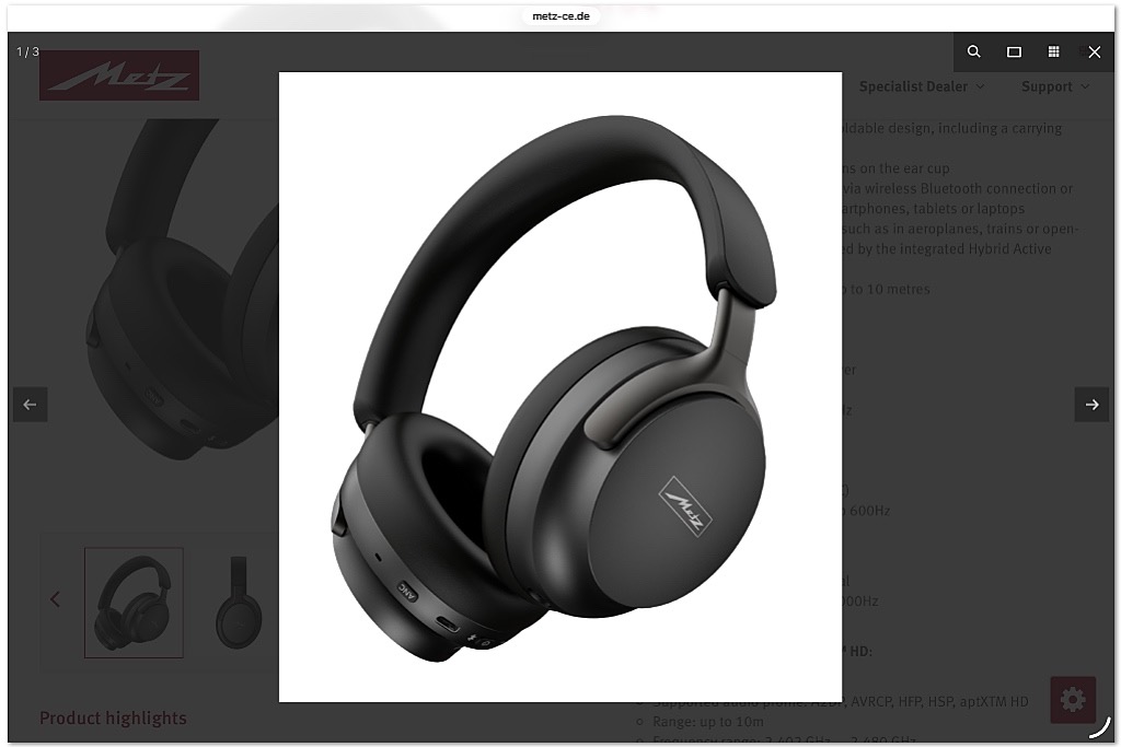 Metz KH-BT04 headphones Metz KH-BT04 headphones