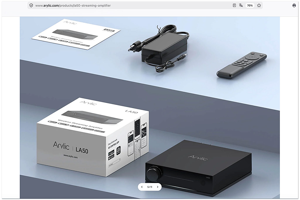 Arylic LA50 Streaming Amplifier Arylic LA50 Streaming Amplifier