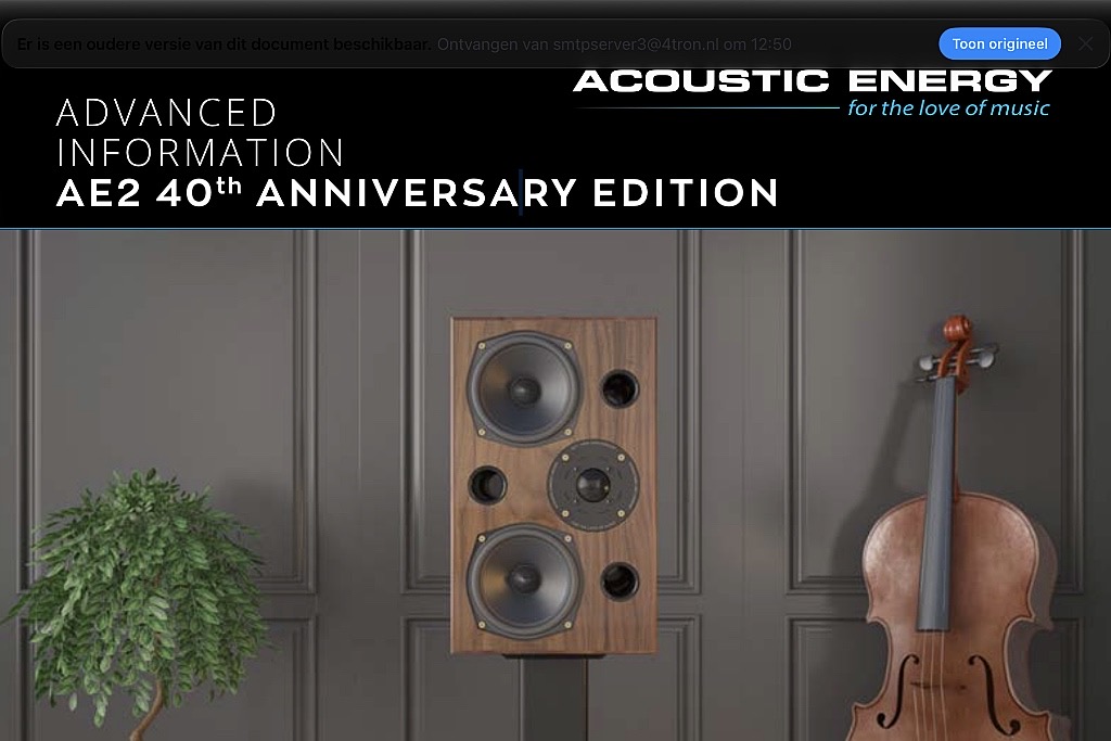 AE2 Anniversary Enters Production AE2 Anniversary Enters Production