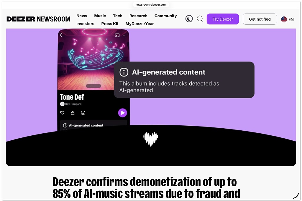 Deezer Makes Its AI Detection Tool Available to Everyone Deezer Makes Its AI Detection Tool Available to Everyone
