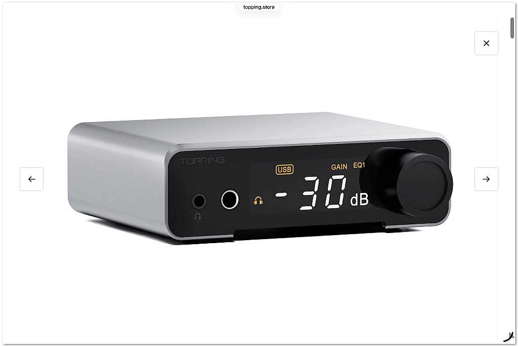 Topping DX1 II DAC/Headphone Amplifier Topping DX1 II DAC/Headphone Amplifier