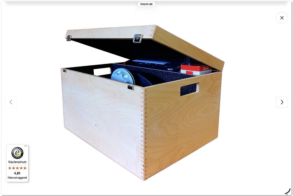 Knosti Woodline Ultrasonic Box bewaardoos Knosti Woodline Ultrasonic Box bewaardoos