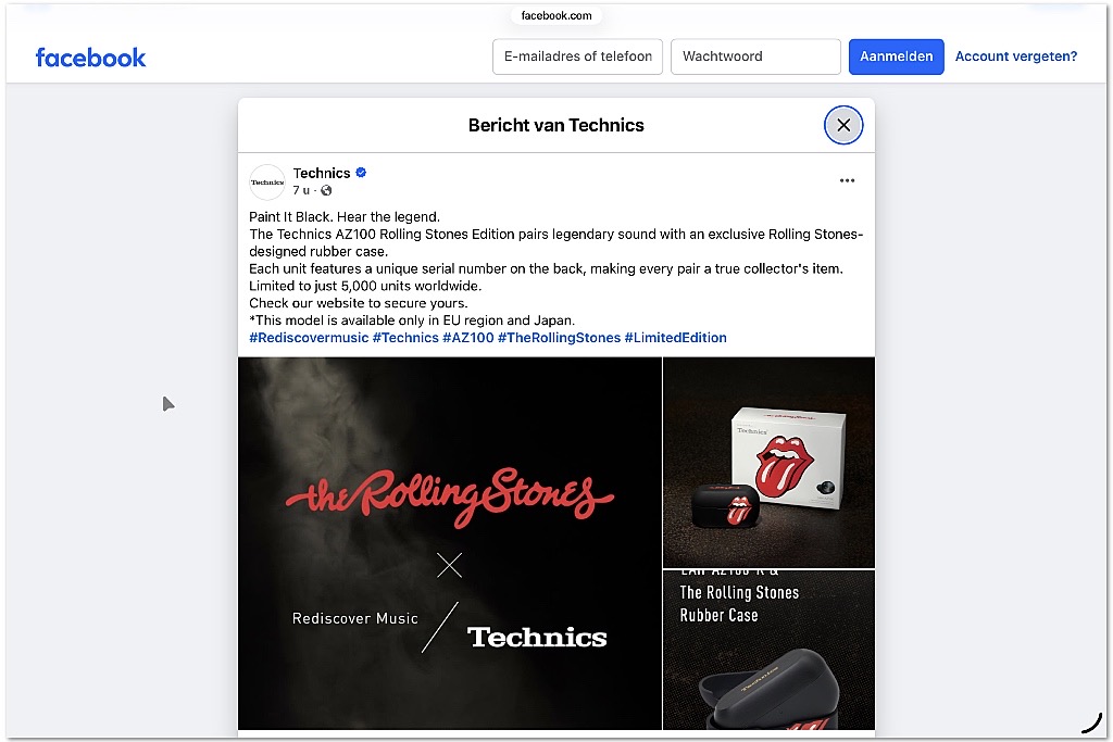 Technics Unveils The Rolling Stones Special Edition In-Ear Earbuds Technics Unveils The Rolling Stones Special Edition In-Ear Earbuds