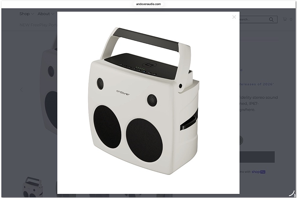 Andover Audio FreePlay portable speaker Andover Audio FreePlay portable speaker