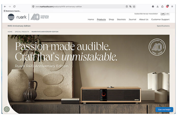 Ruark R410 Anniversary Edition Ruark R410 Anniversary Edition
