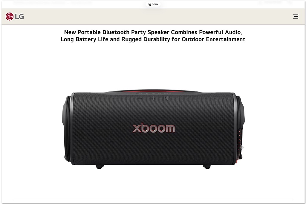 LG xboom Blast (Just About) Portable Speaker LG xboom Blast (Just About) Portable Speaker