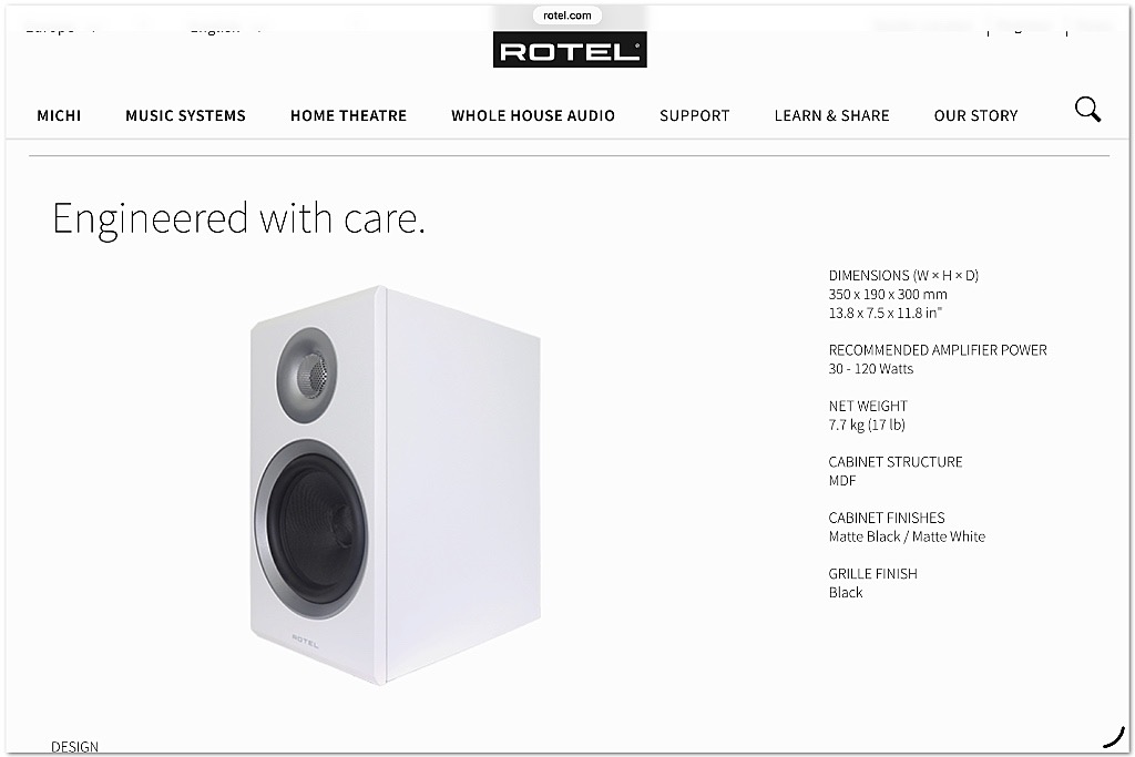 Rotel Amora 5 speaker Rotel Amora 5 speaker