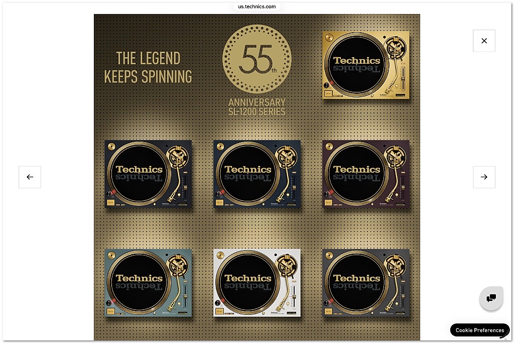 Technics viert 55 jaar SL-1200 Technics viert 55 jaar SL-1200
