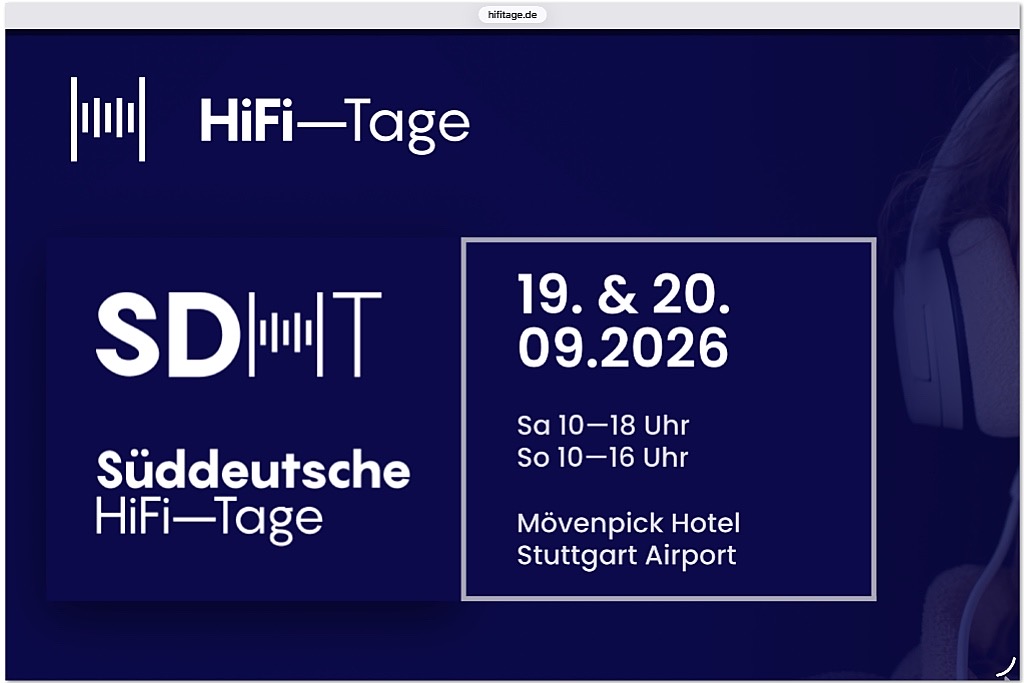 Süddeutsche HiFi-Tage 2026 Süddeutsche HiFi-Tage 2026
